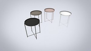 IKEA table tray black gray pink white Gladom