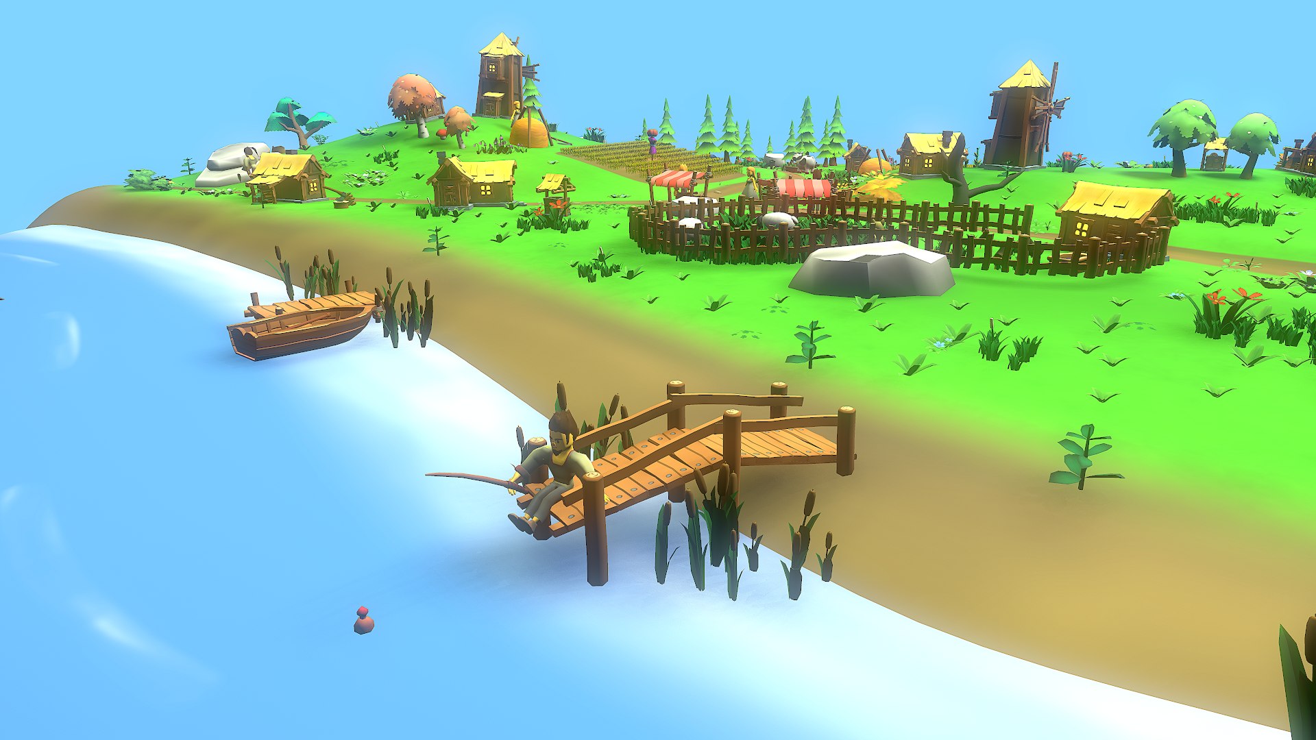 3D Low Poly Casual Village Pack - TurboSquid 2052137