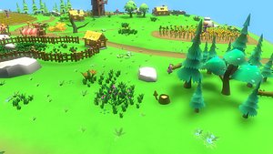Low Poly Casual Village Pack