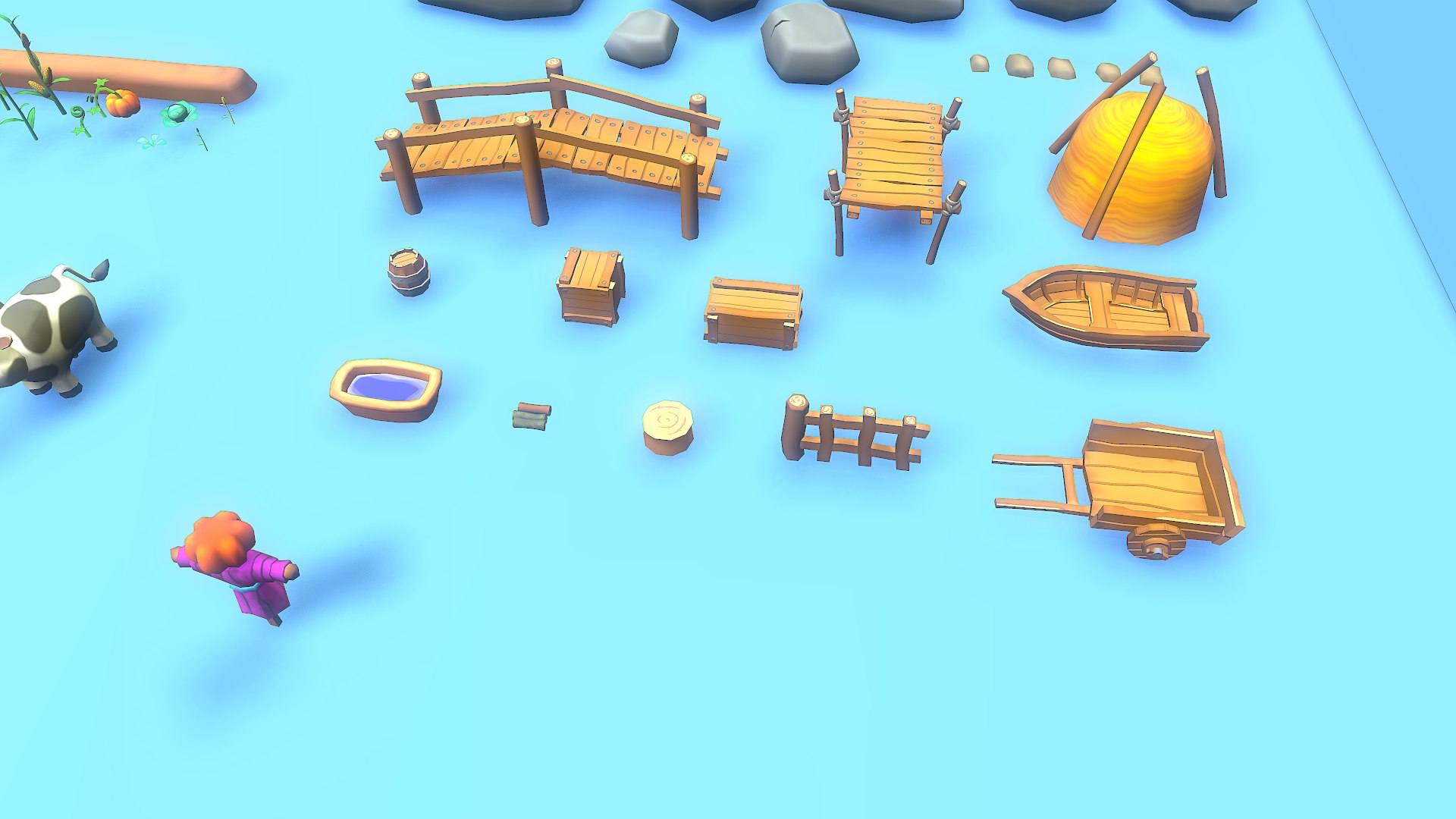 3D Low Poly Casual Village Pack - TurboSquid 2052137