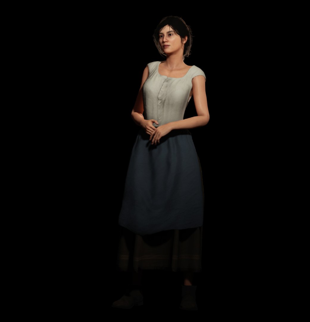 3D PeasantWoman model https://p.turbosquid.com/ts-thumb/xw/UOEpA0/R6/02/jpg/1632502430/1920x1080/fit_q87/6c248e9d3fddfa963d880f689f1d3584b59677aa/02.jpg