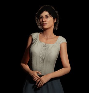 3D PeasantWoman model
