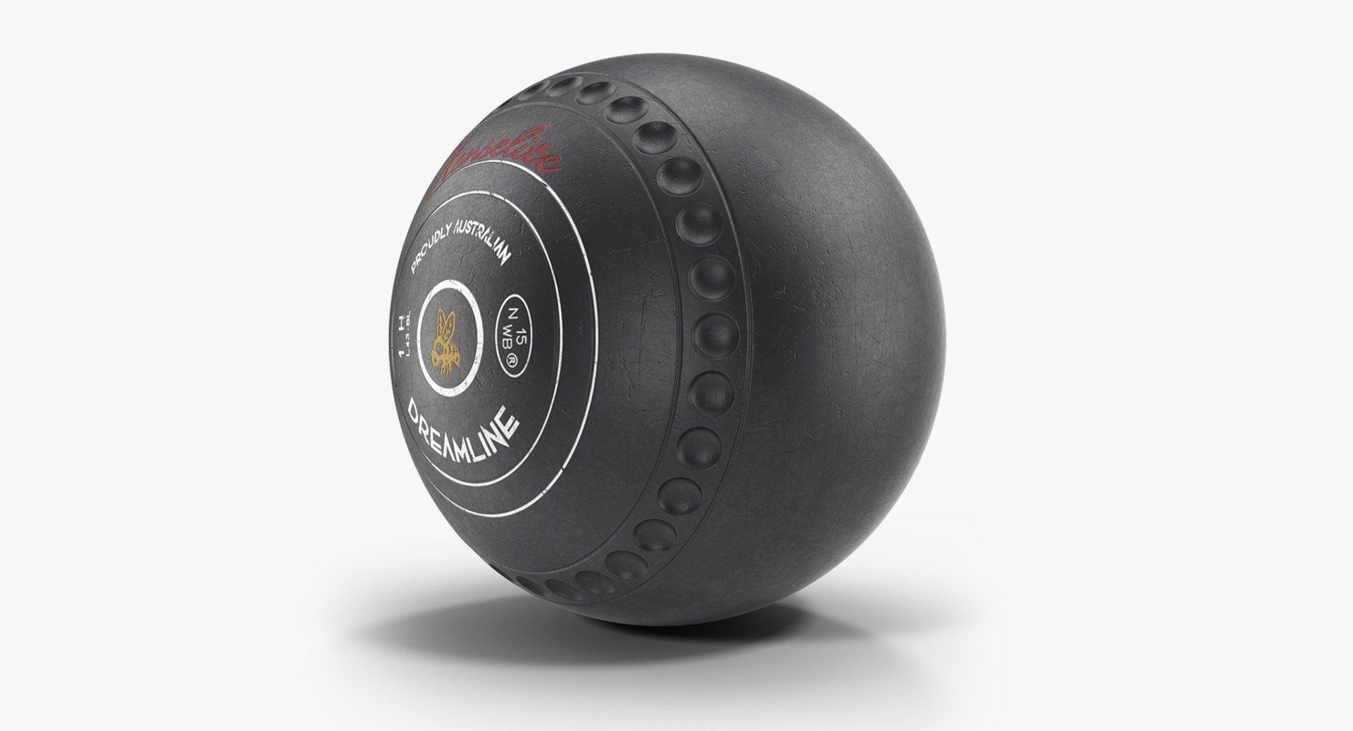 Gripped Lawn Bowl 3D Model 3D model preview