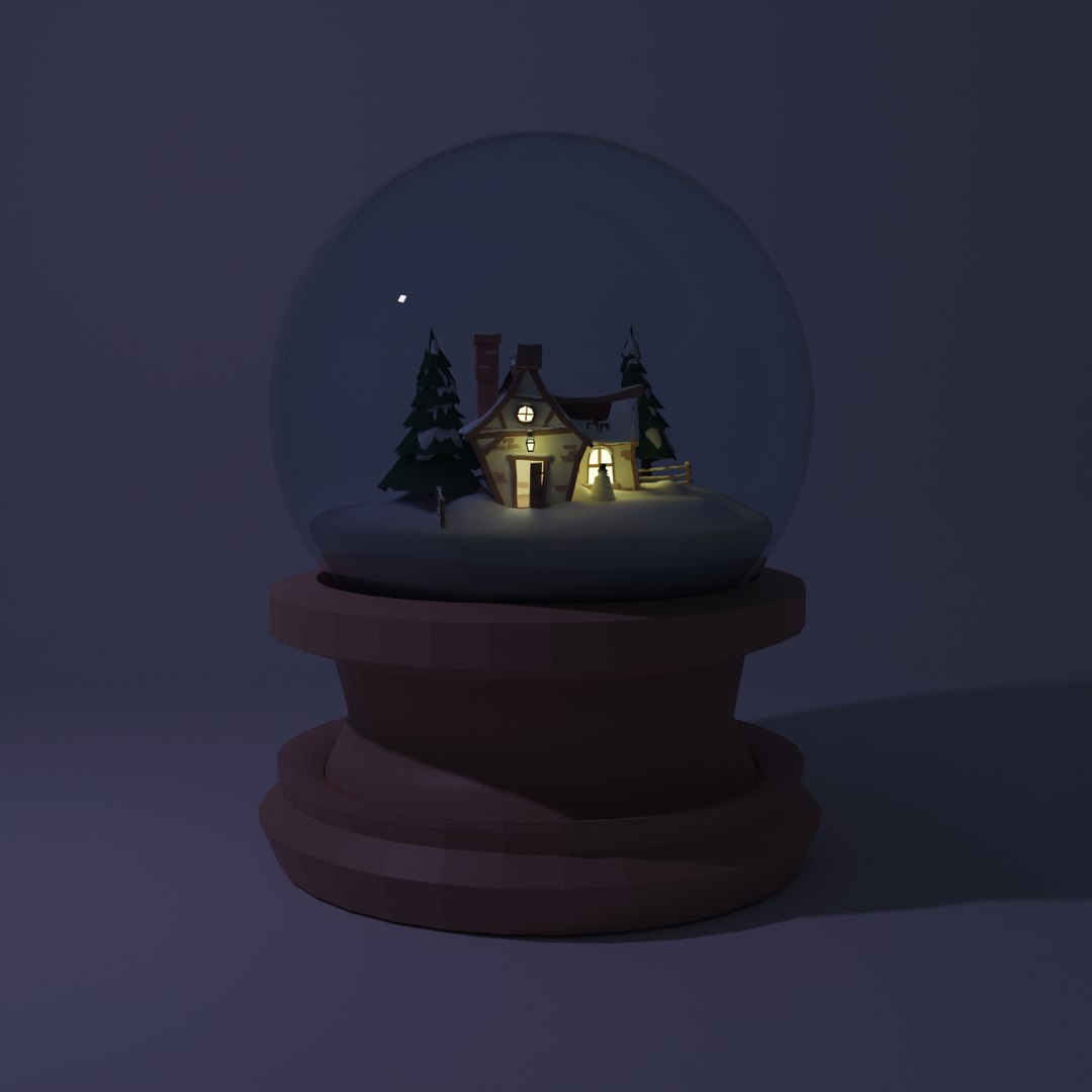 3D Winter Snow Globe Model - TurboSquid 2038817