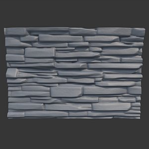 Rock Wall 7 3D model