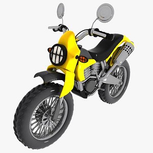 3d cartoon motocross car