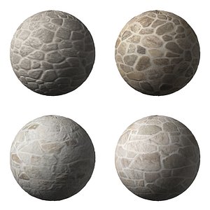 Stone Masonry Wall Set 02