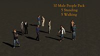 10 People Casual 3d Pack
