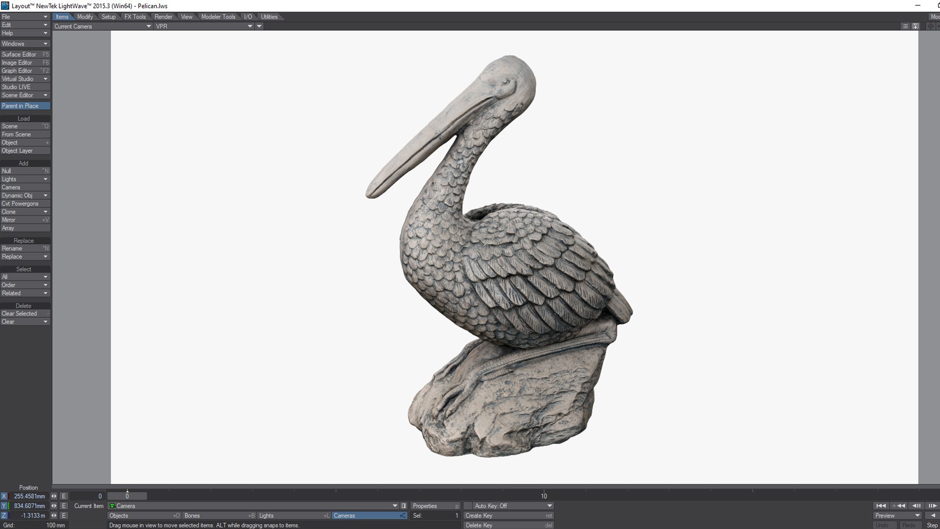 3D Pelican Statue TurboSquid 2067760