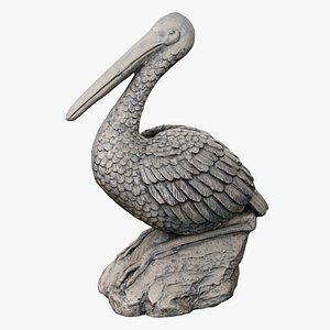 3D Pelican Statue