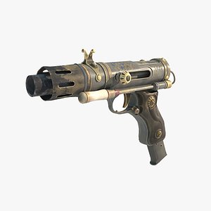 Magical style handgun 3D model