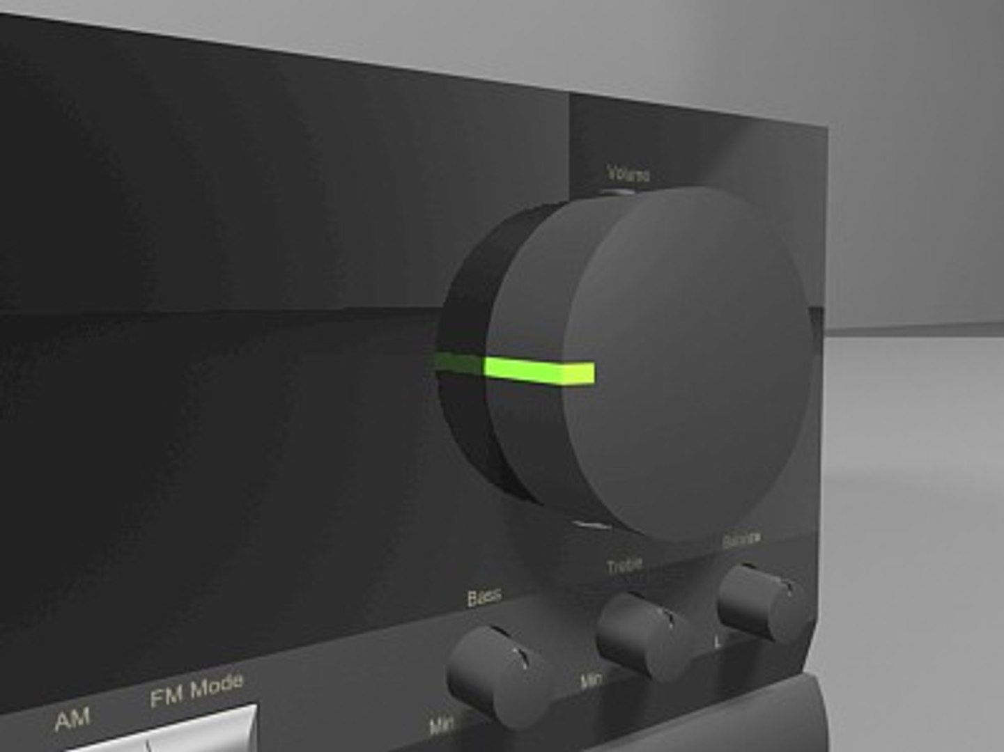 3d model of stereo receiver