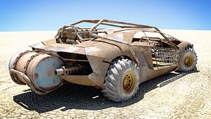 3d rusty dune buggy model