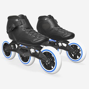 roller skates racing 3D