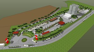 Layout plan for industrial building projects