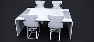 NORDSK DENSKAR DINING ROOM SET 2024 VER-001 FBX 3D model