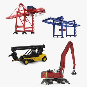 Port Cranes 3D Models Collection 3