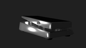 distortion pedal crybaby 3D model
