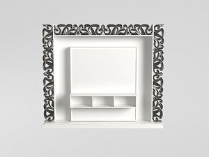 clssical tv unit 3d max