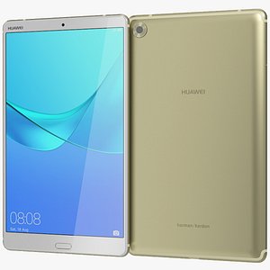realistic huawei mediapad m5 3D model