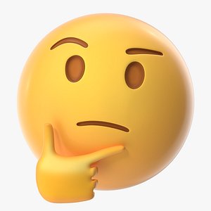 3D thinking emoji