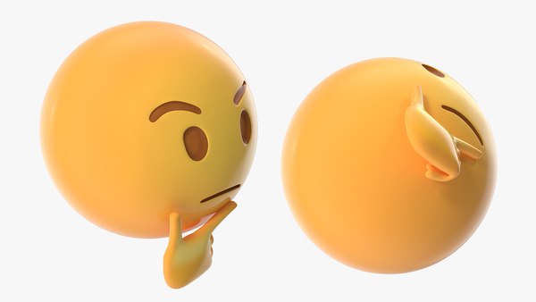 3D thinking emoji - TurboSquid 1533427