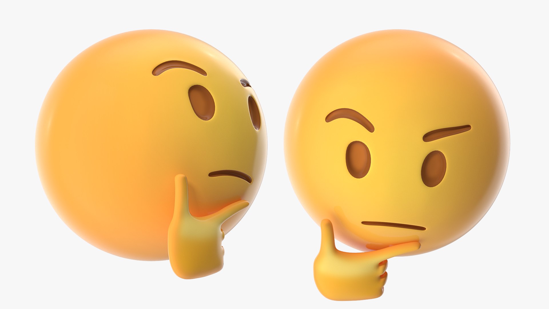 3D Thinking Emoji - TurboSquid 1533427