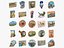 Collection d'aimants souvenirs