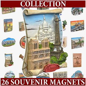 magnet souvenirs 3d model