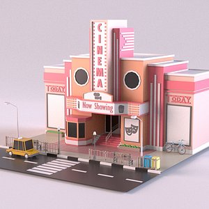 3D model building theater theatre