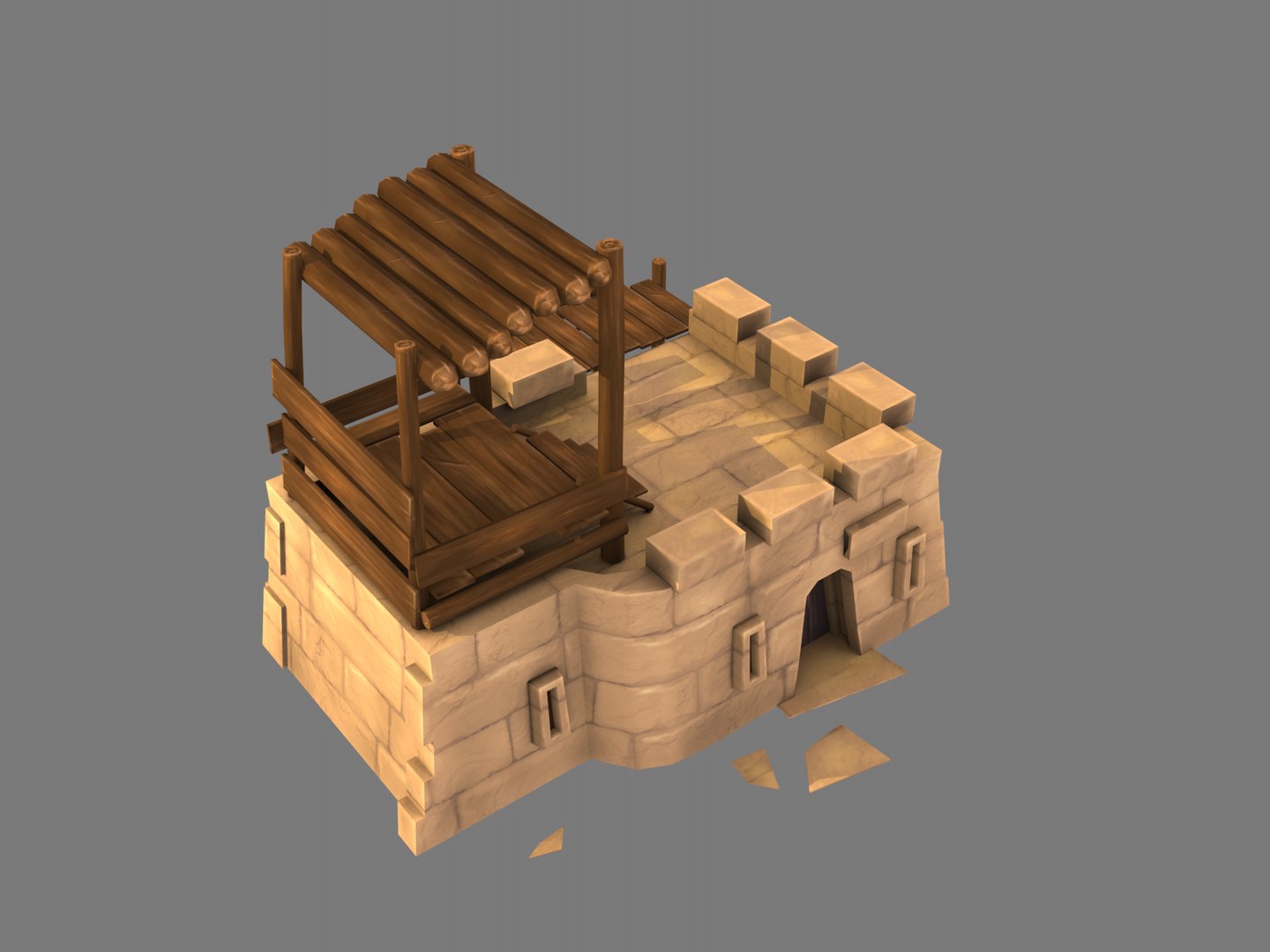 Outpost Sand Model - TurboSquid 1470989