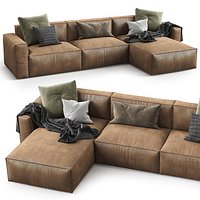 Room108 Leather sofa Elise stretch