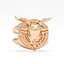 Bague pentagramme de chèvre