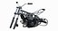 3d motorcycle engine frame model