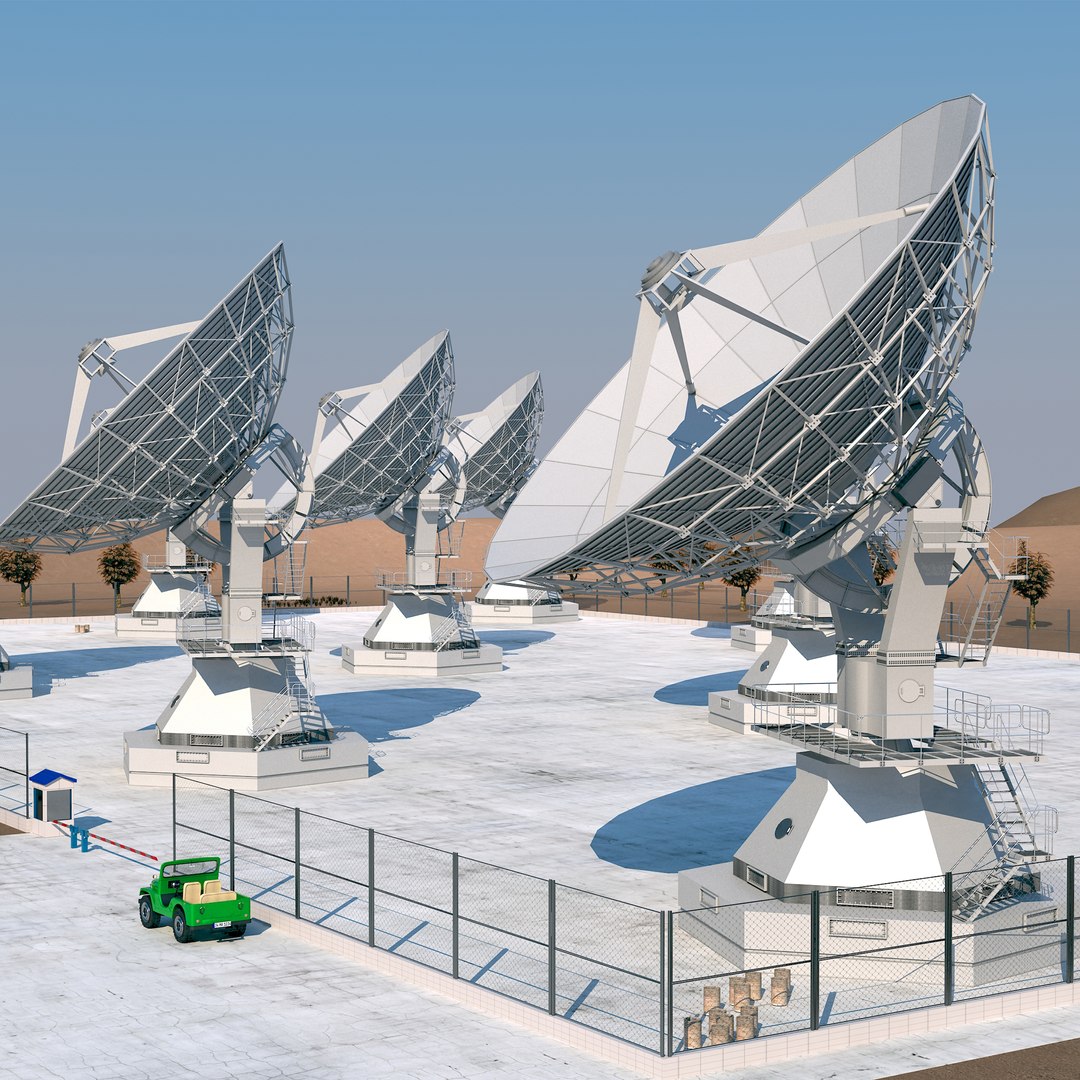 Radio Telescopes 3D Model - TurboSquid 1590459