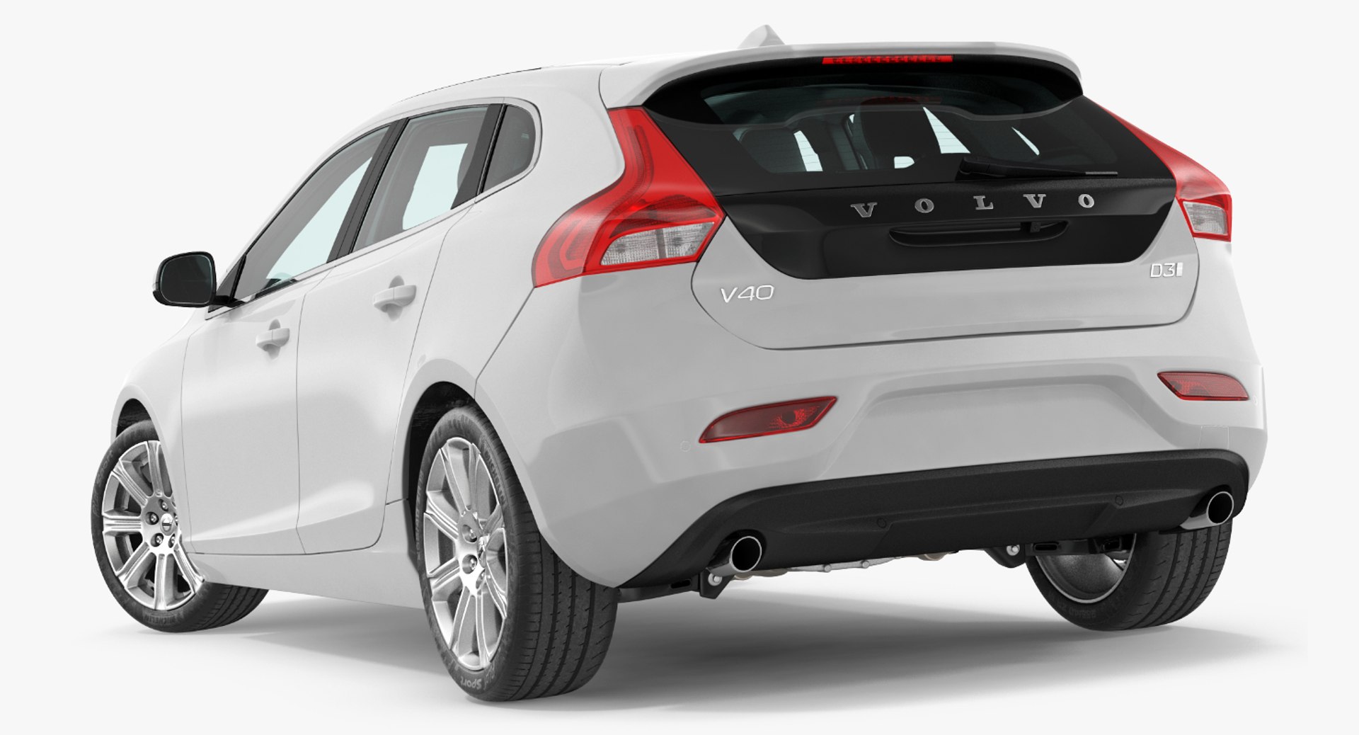 Volvo V40 Hatchback Simple Interior 3D model preview