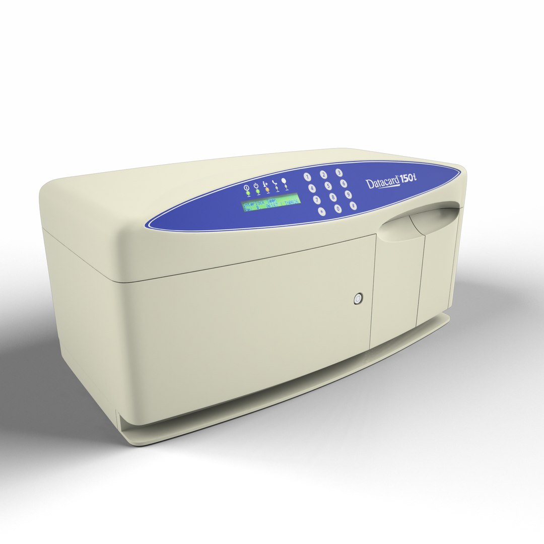 Datacard 150i Desktop Card 3d Model