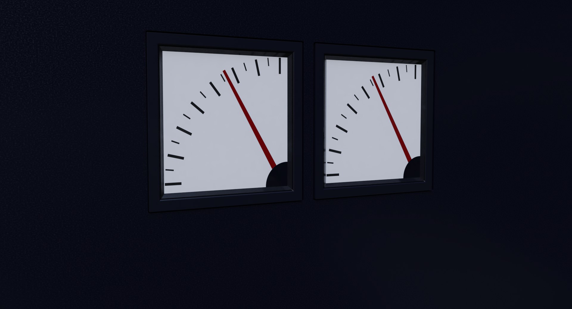 Square Analog Gauges Procedurally 3D Model - TurboSquid 1421011
