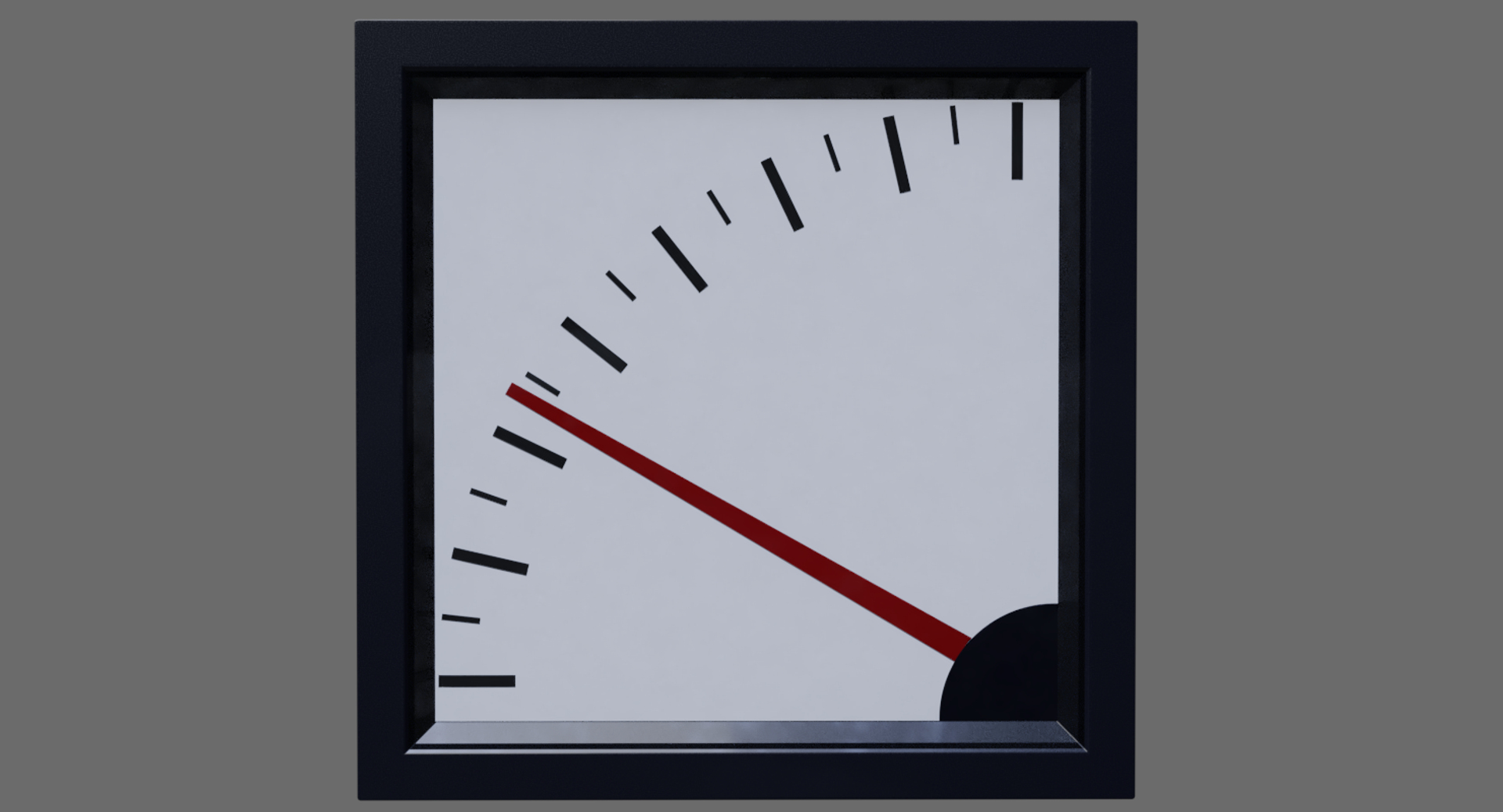 Square Analog Gauges Procedurally 3D Model - TurboSquid 1421011