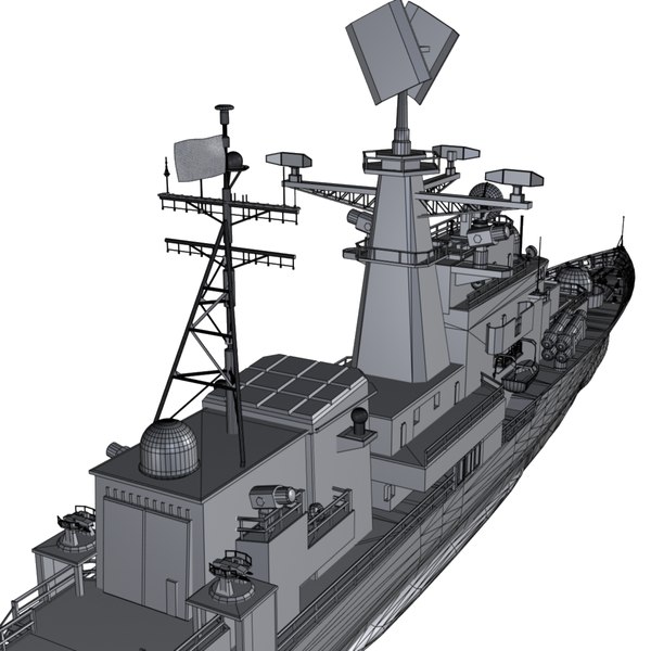 3d model chinese destroyer ship