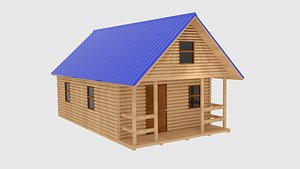 log cabin 3ds