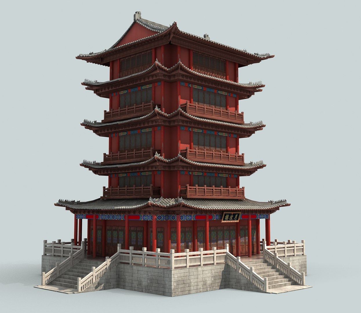 Chinese Building 3D - TurboSquid 1334767