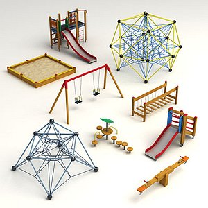 children playground 3d max