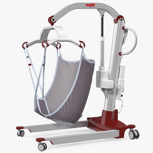 Molift Mover 205 Patient Lift with EvoSling Rigged