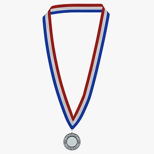 Award Medal Silver 3D Model