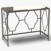 Console Table Rectangle Metal/Mirror 001