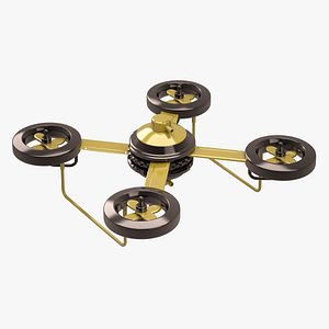 quad copter concept 3d model