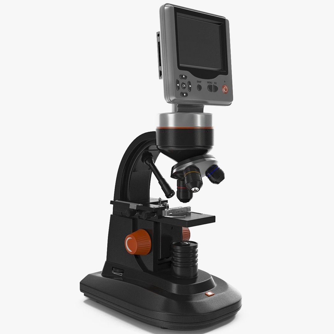 LCD Digital Microscope 3D Model 3D model preview