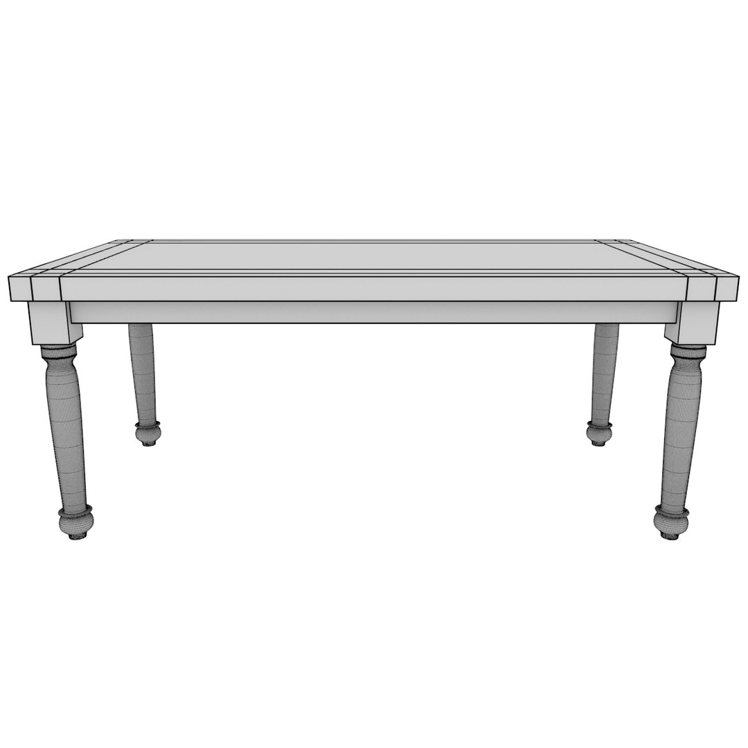 3d Obj Table Dining
