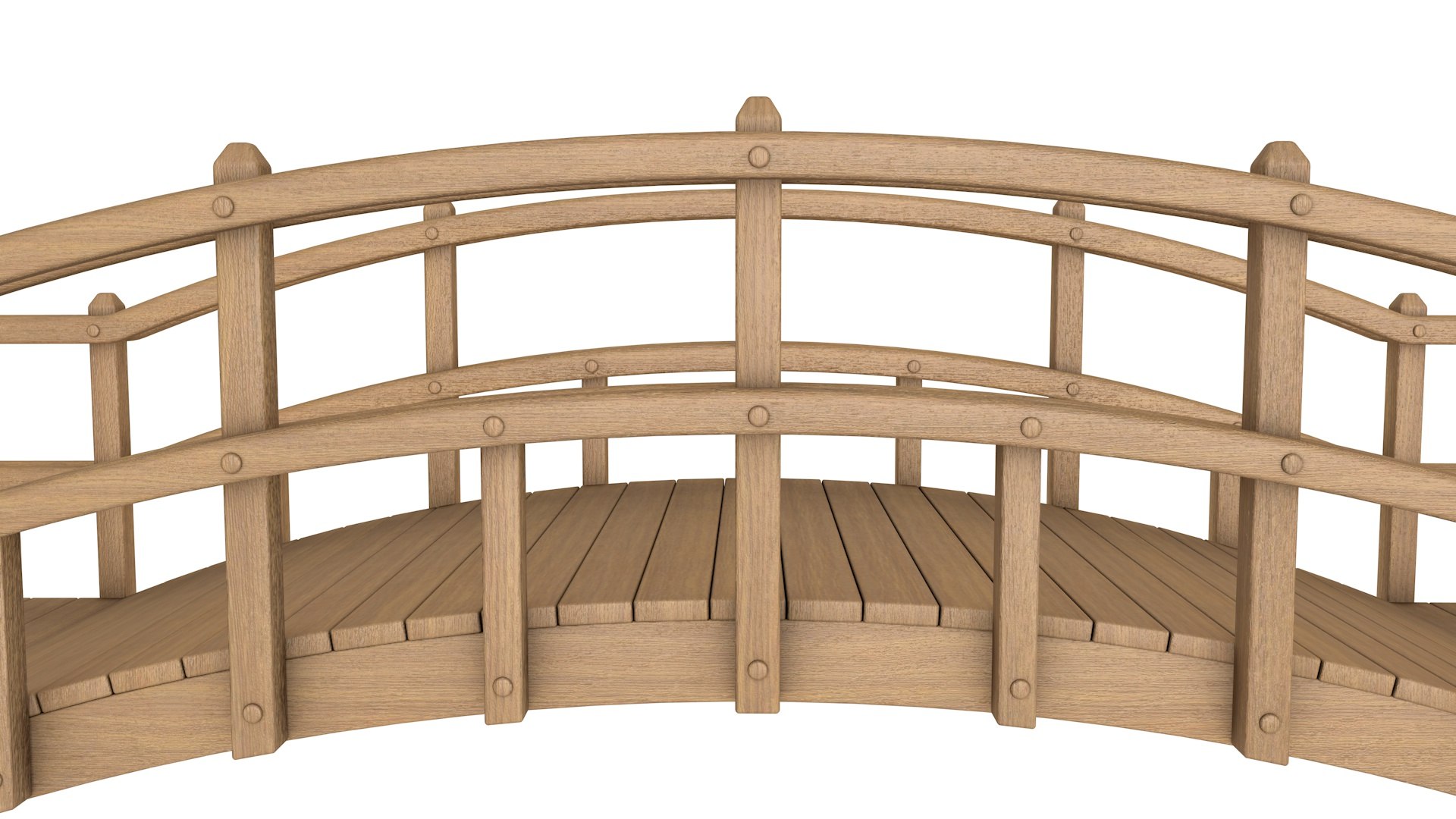 Wooden Bridge Model - TurboSquid 1935180